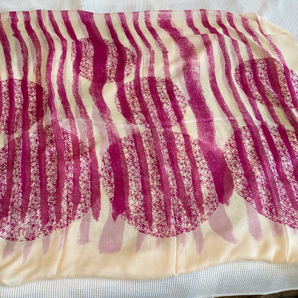3 for $15! Polka dots and striped pink and light pink rectangle scarf.